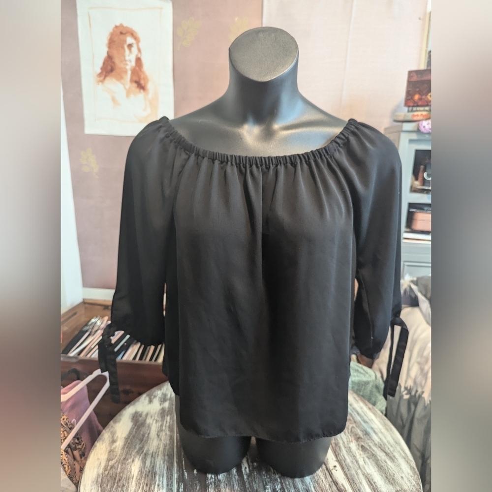 J. Crew black blouse size small